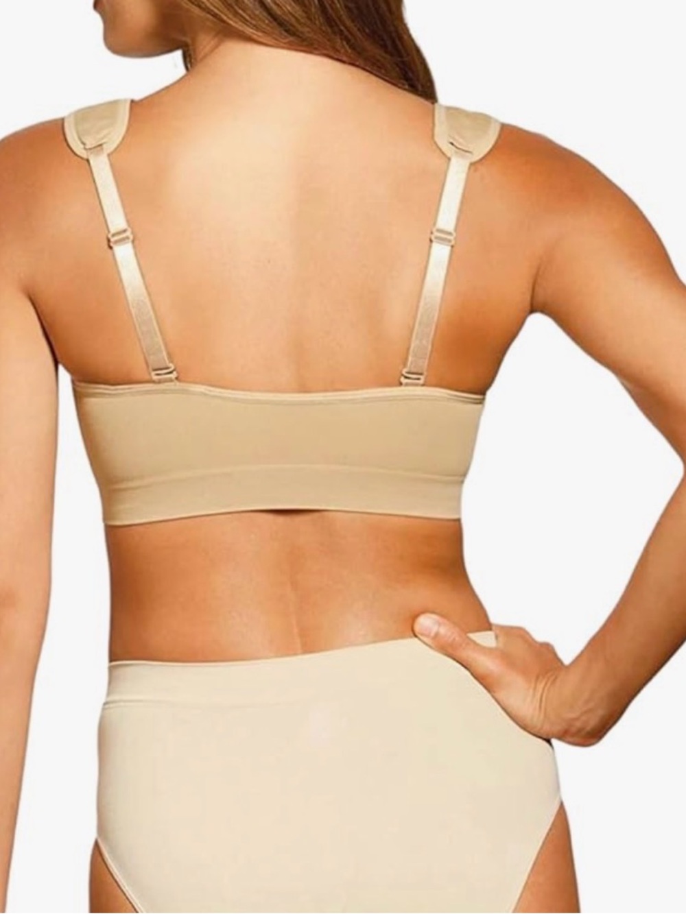 Genie Bra Comfort Seamless Wireless Bra in Nude Size 1X - Picture 2 of 5